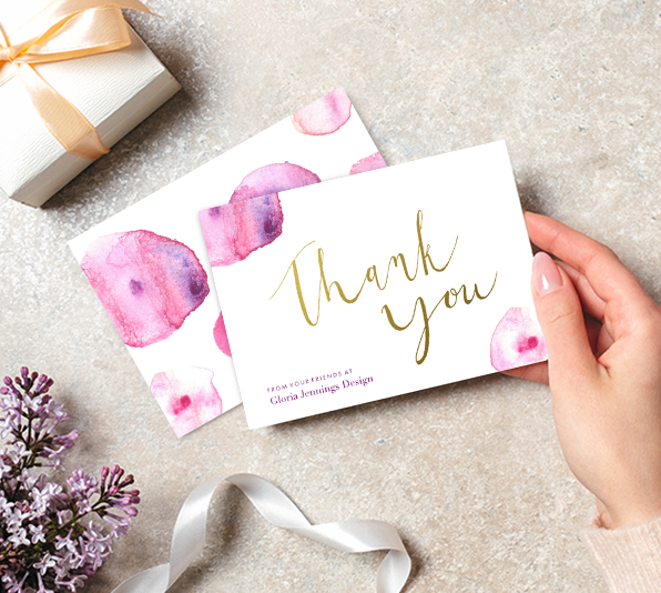 Foil Lettering Card