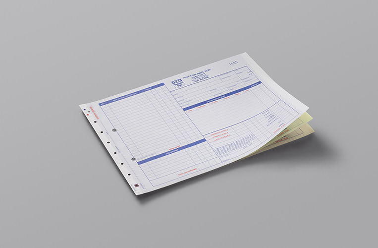 Custom Service Maintenance Checklist NCR Pads