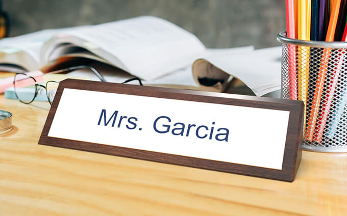 Desk Signs
